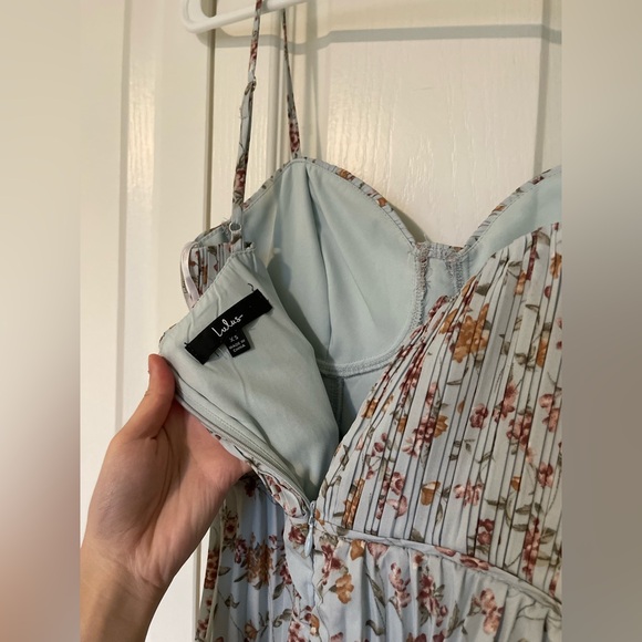 Lulus Ruffle Pleated Dress - Picture 5 of 5